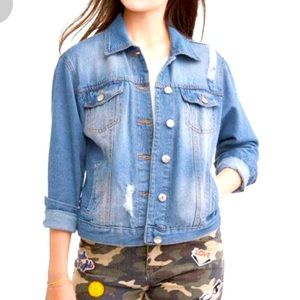 New Look Medium Wash Denim Jacket - NWT & Small